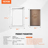 VEVOR Pet Door, 8.27" x 11.93" Aluminum Frame with Lock and Flap System, Weatherproof Doggy Door, Easy to Install in Interior or Exterior Doors, Pet Door Suitable for Cat Doggie Kitties (White-Small)