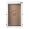 VEVOR Pet Door, 8.27" x 11.93" Aluminum Frame with Lock and Flap System, Weatherproof Doggy Door, Easy to Install in Interior or Exterior Doors, Pet Door Suitable for Cat Doggie Kitties (White-Small)
