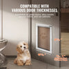 VEVOR Pet Door, 16.65" x 27.44" Aluminum Frame with Lock and Flap System, Weatherproof Doggy Door, Easy to Install in Interior or Exterior Doors, Pet Door Suitable for Cat Doggie Kitties (White-XL)