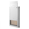 VEVOR Pet Door, 16.65" x 27.44" Aluminum Frame with Lock and Flap System, Weatherproof Doggy Door, Easy to Install in Interior or Exterior Doors, Pet Door Suitable for Cat Doggie Kitties (White-XL)