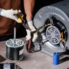 VEVOR 3/4HP Furnace Blower Motor, 208/230V 3.85Amps, 1075RPM 5 Speeds, CW/CCW Rotation, 48 Frame 4.8" Shaft Length, 10μF/450V Capacitor + 11" Hold Hoop