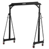 VEVOR Adjustable Gantry Crane, 4400 lbs Capacity, Portable Shop Lift Hoist with 98.8" to 146.1" Height Adjustable, Locking Wheels, Steel Construction, for Factory, Warehouse, Auto Repair, Frame Only