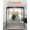 VEVOR Adjustable Gantry Crane, 2200 lbs Capacity, Portable Shop Lift Hoist with 95.7" to 142.9" Height Adjustable, Locking Wheels, Steel Construction, for Factory, Warehouse, Auto Repair, Frame Only