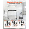 VEVOR Adjustable Gantry Crane, 2200 lbs Capacity, Portable Shop Lift Hoist with 95.7" to 142.9" Height Adjustable, Locking Wheels, Steel Construction, for Factory, Warehouse, Auto Repair, Frame Only
