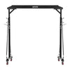 VEVOR Adjustable Gantry Crane, 2200 lbs Capacity, Portable Shop Lift Hoist with 95.7" to 142.9" Height Adjustable, Locking Wheels, Steel Construction, for Factory, Warehouse, Auto Repair, Frame Only