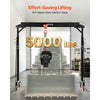 VEVOR Adjustable Gantry Crane, 5000 lbs Capacity, Portable Shop Lift Hoist with 100.4-147.6 in Height Adjustable, Manual Trolley, Locking Wheels, Steel Construction, for Factory Warehouse Auto Repair