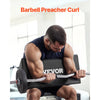 VEVOR Preacher Curl Pad, Portable Preacher Pad, Space-Saving Bicep Exercise Support, High-Density EVA Foam Weight Lifting Workout Equipment, Barbell & Dumbbell Bicep Curl Support Isolator for Home Gym