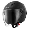 VEVOR Motorcycle Helmet, 3/4 Open Face, Adult Motocross Dirt Bike Helmet with Clear Visor, Comfortable Motorbike Racing Street with Detachable Liner for Men & Women, DOT Approved, (Matte Black, M)