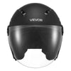 VEVOR Motorcycle Helmet, 3/4 Open Face, Adult Motocross Dirt Bike Helmet with Clear Visor, Comfortable Motorbike Racing Street with Detachable Liner for Men & Women, DOT Approved, (Matte Black, M)