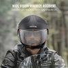 VEVOR Motorcycle Helmet, 3/4-Face, Smart Street ABS & High Density Helmet with Interchangeable Lens, DOT Approved Comfortable Motocross Helmet, Fit for Youth & Adults