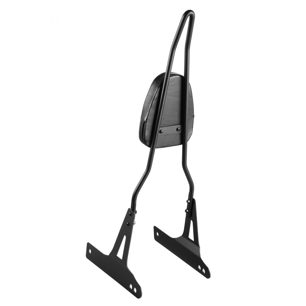 Motorcycle Backrest Sissy Bar, Compatible with Harley-Davidson Dyna Street Glide, Road Glide, and Road King, 29-Inch Height Detachable Passenger Backrest, Black