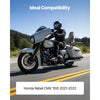 Motorcycle Backrest Sissy Bar with Luggage Rack, Compatible with Honda Rebel CMX 1100 2021-2022, 18-Inch Height, Removable Passenger Backrest, Durable Metal Frame with Leather Pad, Black