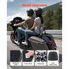 Motorcycle Backrest Sissy Bar with Luggage Rack, Compatible with Honda Rebel CMX 1100 2021-2022, 18-Inch Height, Removable Passenger Backrest, Durable Metal Frame with Leather Pad, Black