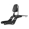 Motorcycle Backrest Sissy Bar with Luggage Rack, Compatible with Honda Rebel CMX 1100 2021-2022, 18-Inch Height, Removable Passenger Backrest, Durable Metal Frame with Leather Pad, Black