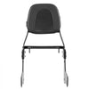 Motorcycle Backrest Sissy Bar with Luggage Rack, Compatible with Honda Rebel CMX 1100 2021-2022, 18-Inch Height, Removable Passenger Backrest, Durable Metal Frame with Leather Pad, Black