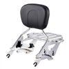 Motorcycle Backrest Sissy Bar with Luggage Rack, Compatible with Harley-Davidson Touring Models, Street Glide, Road Glide, and Road King, Detachable Passenger Backrest for Motorcycles