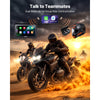 VEVOR 7 Inch Wireless Motorcycle Carplay with Apple Carplay & Android Auto, HD Touchscreen GPS Navigation System with Dual Cameras & Bluetooth, TPMS, Voice Control, 64GB Card - Fits All Motorcycles