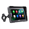 VEVOR 7 Inch Wireless Motorcycle Carplay with Apple Carplay & Android Auto, HD Touchscreen GPS Navigation System with Dual Cameras & Bluetooth, TPMS, Voice Control, 64GB Card - Fits All Motorcycles
