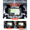 VEVOR 5 Inch Wireless Motorcycle Carplay with Apple Carplay & Android Auto, HD Touchscreen GPS Navigation System with Dual Bluetooth, Siri/Google Voice Assistant, IP67, Compatible with BMW Motorcycles