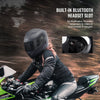 VEVOR Motorcycle Helmet, Unmasked, Smart Street ABS & High Density Helmet with Bluetooth Slot & Interchangeable Lens, DOT Approved Comfortable Motocross Helmet, Fit for Youth & Adults
