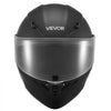 VEVOR Motorcycle Helmet, Modular, Adult Motocross Dirt Bike Helmet with Large Clear Visor, Comfortable Motorbike Racing Street with Detachable Liner for Men & Women, DOT Approved, (Matte Black, XL)