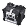 VEVOR Motorcycle Top Case, Universal Aluminum Alloy Motorbike Tail Box with Leather Lining, 55L Waterproof Detachable Motorcycle Top Box with Lock & Back Cushion, Fit for 99% of Motorcycle Frames
