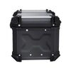 VEVOR Motorcycle Top Case, Universal Aluminum Alloy Motorbike Tail Box with Leather Lining, 55L Waterproof Detachable Motorcycle Top Box with Lock & Back Cushion, Fit for 99% of Motorcycle Frames