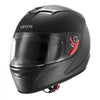 VEVOR Motorcycle Helmet, Full Face, Adult Motocross Dirt Bike Helmet with Tinted and Clear Dual Visor, Motorbike Racing Street with Detachable Liner for Men & Women, DOT Approved, (Matte Black, L)