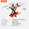 VEVOR Motorcycle Lift, 500 kg Motorcycle Center Scissor Lift Jack with Saddle & Safety Pin, Steel Motorcycle Jack Hoist Stand for Street Bikes, Cruiser Bikes, Touring Motorcycles