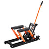 VEVOR Steel Hydraulic Motorcycle Jack Stand, 1500 LBS ATV Scissor Lift Jack, 4.7"-15" Scissor Lift Jack Stand with 4 Wheels, Hydraulic Foot-Operated Hoist Stand for Motorcycle ATV UTV Powersports