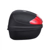 VEVOR Motorcycle Top Case, Universal Durable PP Material Motorbike Tail Box with Reflective Panel, 24L Waterproof Detachable Motorcycle Top Box with Multi-Hole Base, Fit for 99% of Motorcycle Frames