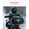 VEVOR Motorcycle Top Case, Universal Durable PP Material Motorbike Tail Box with Reflective Panel, 48L Waterproof Detachable Motorcycle Top Box with Multi-Hole Base, Fit for 99% of Motorcycle Frames