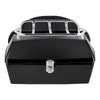 VEVOR Motorcycle Top Case, Universal Durable PP Material Motorbike Tail Box with Reflective Panel, 48L Waterproof Detachable Motorcycle Top Box with Multi-Hole Base, Fit for 99% of Motorcycle Frames