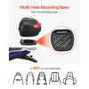 VEVOR Motorcycle Top Case, Universal Durable PP Material Motorbike Tail Box with Reflective Panel, 62L Waterproof Detachable Motorcycle Top Box with Multi-Hole Base, Fit for 99% of Motorcycle Frames