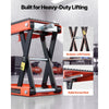 VEVOR Motorcycle Lift, 1500 lbs Motorcycle Scissor Lift Jack with Wide Deck & Lock Pin, 4.13"-13.77" Center Hoist Crank Stand, Steel Scissor Jack for Street Bikes, Cruiser Bikes, Touring Motorcycles