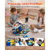 VEVOR Motorcycle Engine Toy, 25 Pieces, Motorcycle Mechanic Toy with Removable Parts, Lights & Sounds, Simulated Riding & Track Racing, Kids Mechanic Workshop Set for Toddler 3 Years and Up, Yellow