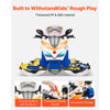VEVOR Motorcycle Engine Toy, 25 Pieces, Motorcycle Mechanic Toy with Removable Parts, Lights & Sounds, Simulated Riding & Track Racing, Kids Mechanic Workshop Set for Toddler 3 Years and Up, Yellow