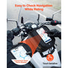 VEVOR Magnetic Tank Bag, Small Black Motorcycle Storage Bag Magnetic Base, Fits ADV, Sport, Touring, and Dirt Bikes, Touchscreen Phone Map Pocket, YKK Zippers, Motorbike Luggage, Included Rain Cover