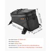 VEVOR Motorcycle Tank Bag, Large Black Motorbike Storage Bag Accessories, For ADV, Dual Sport, Touring & Dirt Bikes, Touchscreen Phone Map Pocket, YKK Zippers, Quick-Release Straps, with Rain Cover