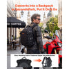 VEVOR Tank Bag, Large Black Motorcycle Storage Backpack Hydration Bladder, Universal Fits ADV, Sport, Touring, and Dirt Bikes, YKK Zippers, Multi-Pocket Compartment,Hidden Shoulder Strap, Rain Cover