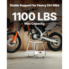 VEVOR Dirt Bike Stand, 1100 lbs Load Capacity Dirtbike Pit Stand, Universal Non-Slip Off-Road Steel Heavy Duty Dirtbike Maintenance Lift, Moto Box Stand for Motorcycle & Powersports Maintainence