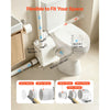 VEVOR Macerator Pump 800W 12000L/h Flow 32.8 ft/10 m Head PCB Smart Control, Macerating Sewage Pump, Waste Water Disposal Upflush Machine with 4 Inlets, for Basement, Toilet, Sink, Laundry, Kitchen