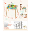 VEVOR Montessori Activity Table for Toddler 1-3 Years Old, 13 in 1 Wooden Learn Activity Desk, Baby Play Table for Boys & Girls Aged 6+ Months, Great Birthday, Christmas, Children's Day Present
