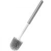 VEVOR Toilet Brush and Plunger Set, 2-in-1 Toilet Bowl Brush Plunger Combo with Ventilated Holder, 360° Deep Cleaning and Drip-Proof Bathroom Supplies, for Bathroom, RV and Toilets (White & Grey)