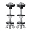 VEVOR Universal Toilet Tank to Bowl Bolts Kit, 2PCS Metal Heavy Duty Toilet Tank Bolts, Stainless Steel Toilet Tank Screws Replacement Kit with Wing Nuts, Rubber Washers Gaskets, Toilet Repair Screw