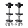 VEVOR Universal Toilet Tank to Bowl Bolts Kit, 2PCS Metal Heavy Duty Toilet Tank Bolts, Stainless Steel Toilet Tank Screws Replacement Kit with Wing Nuts, Rubber Washers Gaskets, Toilet Repair Screw