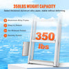 VEVOR Dock Ladder, Removable 3 Steps, 350 lbs Load Capacity, Aluminum Alloy Pontoon Boat Ladder with 4'' Wide Step & Nonslip Mat, Easy to Install for Ship/Lake/Pool/Marine Boarding