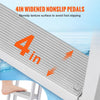 VEVOR Dock Ladder, Removable 3 Steps, 350 lbs Load Capacity, Aluminum Alloy Pontoon Boat Ladder with 4'' Wide Step & Nonslip Mat, Easy to Install for Ship/Lake/Pool/Marine Boarding