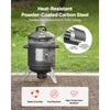 VEVOR Charcoal Smoker, 16" Vertical Charcoal BBQ Grill, Coated Steel Barbecue Smoker with 2 Grilling Grates, Thermometer, Air Vents & Removable Ash Tray, Ideal for Backyard Patio Parties Cooking