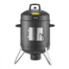 VEVOR Charcoal Smoker, 16" Vertical Charcoal BBQ Grill, Coated Steel Barbecue Smoker with 2 Grilling Grates, Thermometer, Air Vents & Removable Ash Tray, Ideal for Backyard Patio Parties Cooking